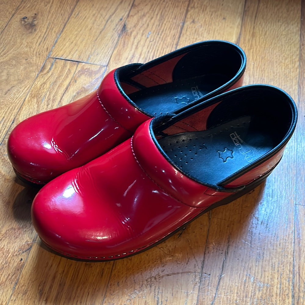 Dansko Red Clogs Size 38
